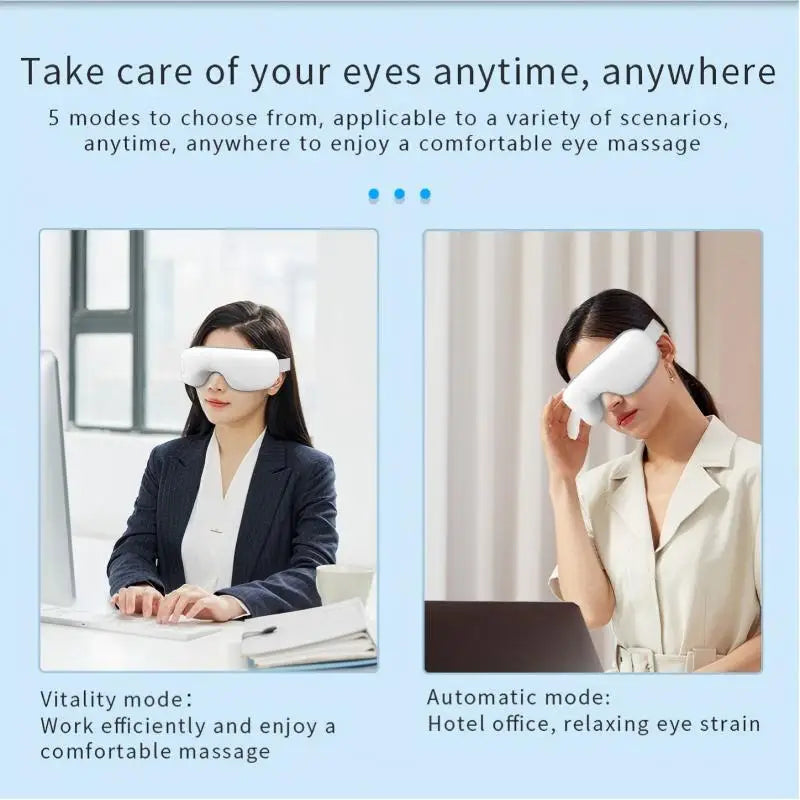 Rechargeable Heated Eye Massager for Tension Relief and Better Sleep - 14