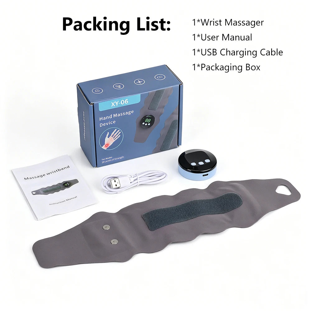 Microcurrent Wrist Massager for Pain Relief and Relaxation