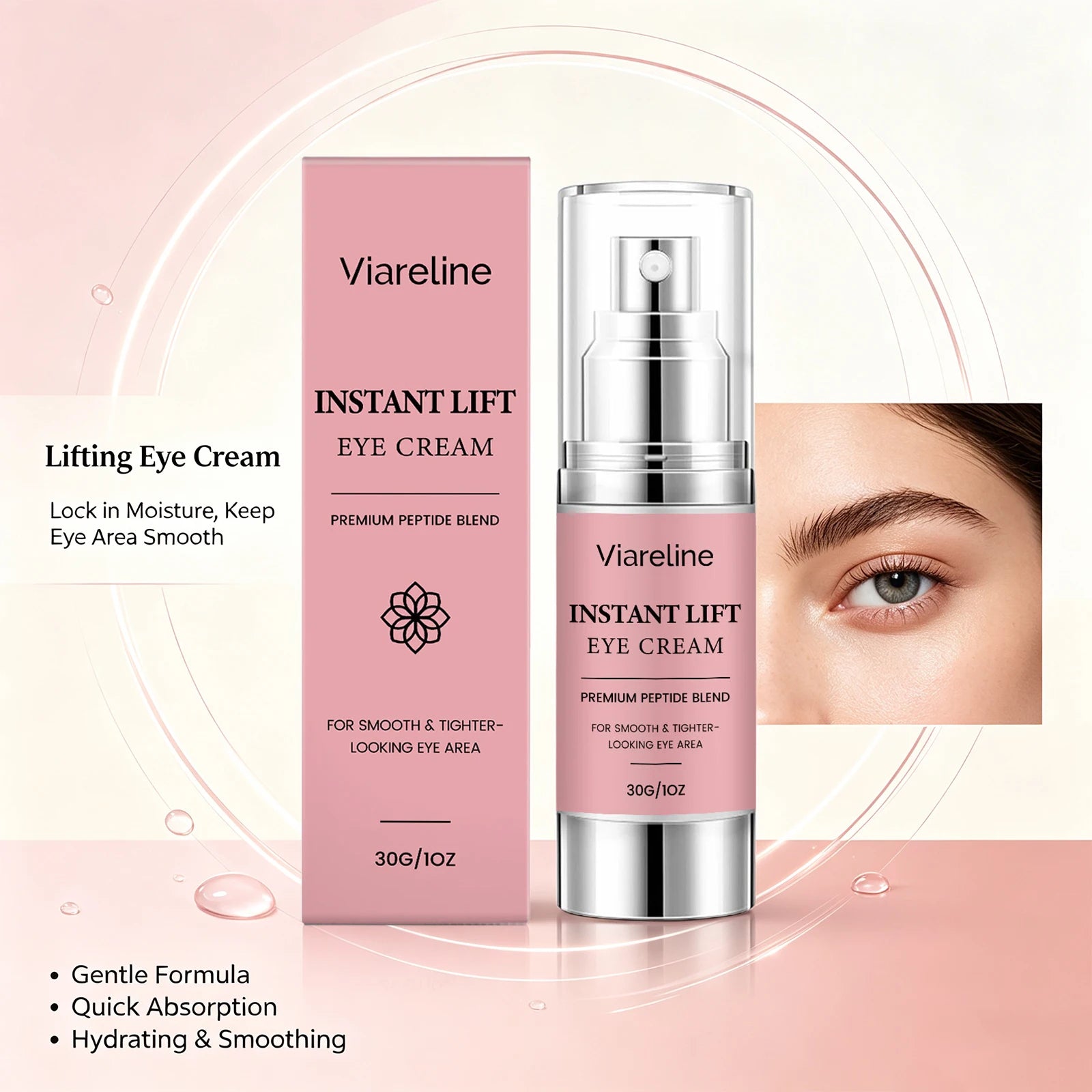 Lifting and Firming Eye Cream for Dark Circles and Fine Lines - 2