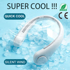 Portable Bladeless Neck Fan Rechargeable Hands Free Personal Cooler