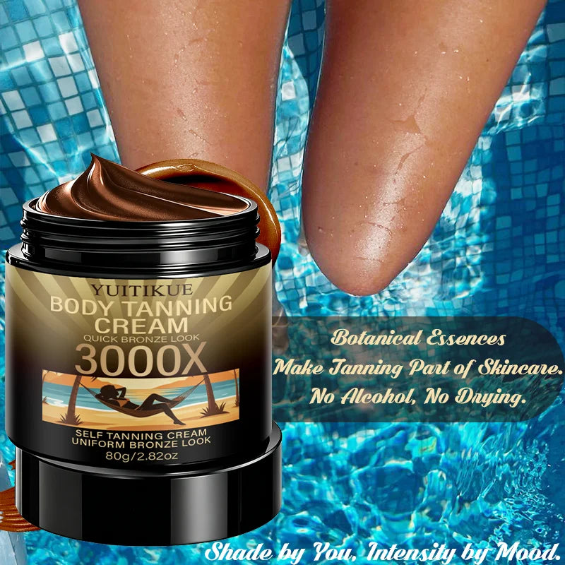 YUITIKUE 3000X Body Tanning Cream Self Tanner Bronzer 80g - 11