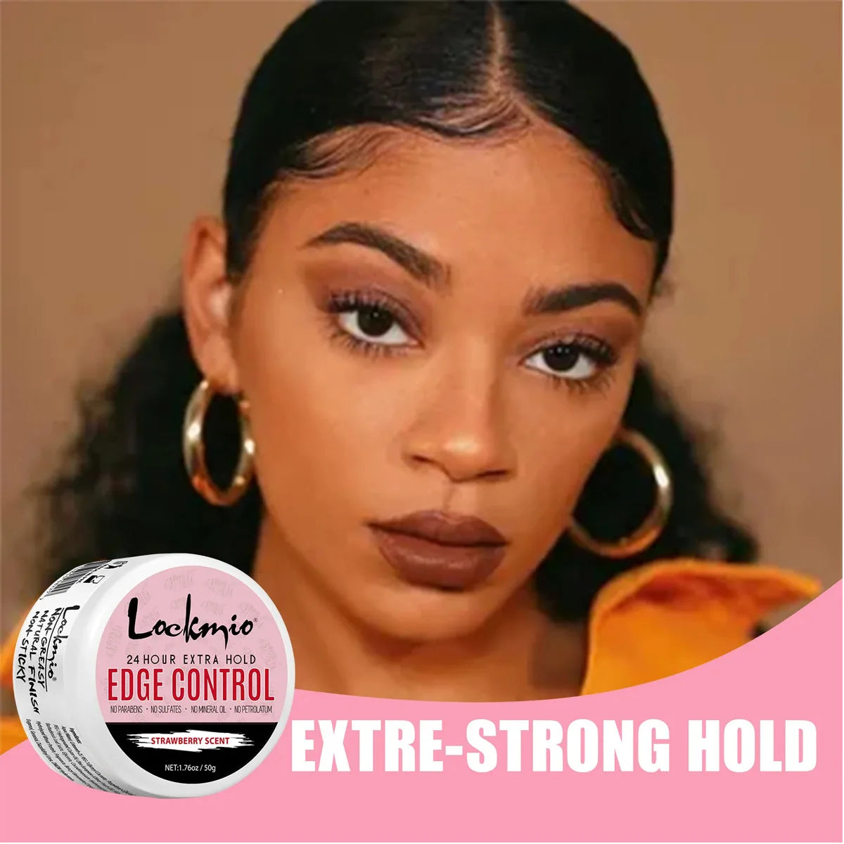 Lockmio Edge Control Hair Wax Styling Gel for Natural Hair and Wigs - 6