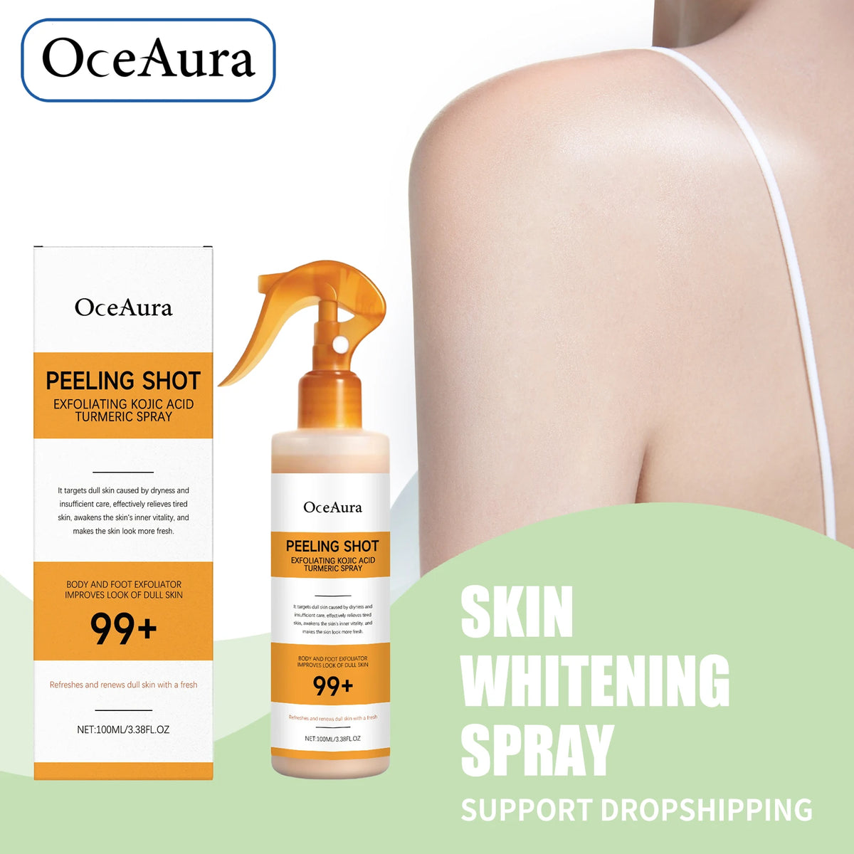 Exfoliating Brightening Spray for Body and Feet
