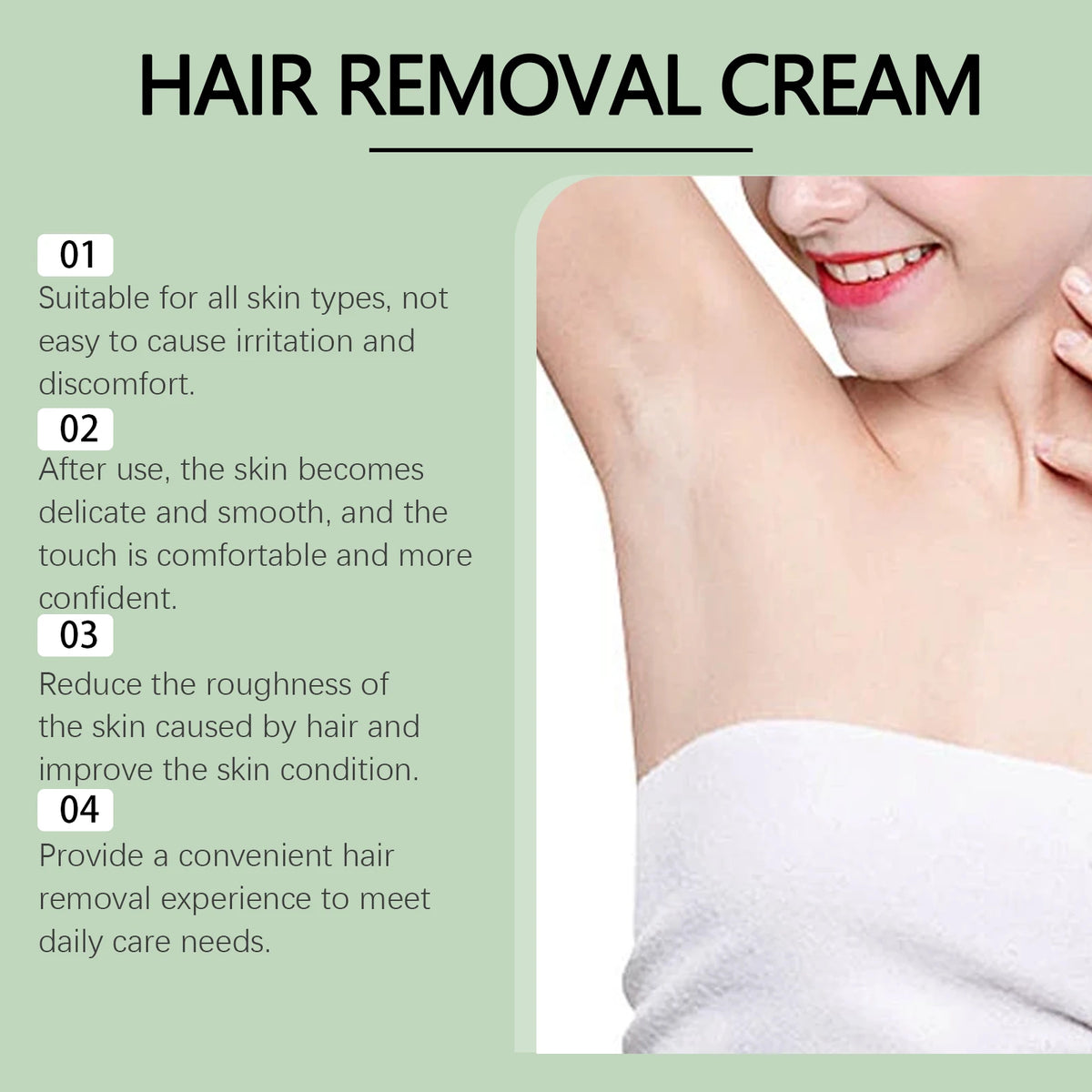 Painless Aloe Vera Hair Removal Cream for Whole Body