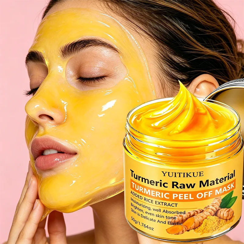 YUITIKUE Turmeric Rice Extract Peel Off Mask Brightening Facial Treatment - 9