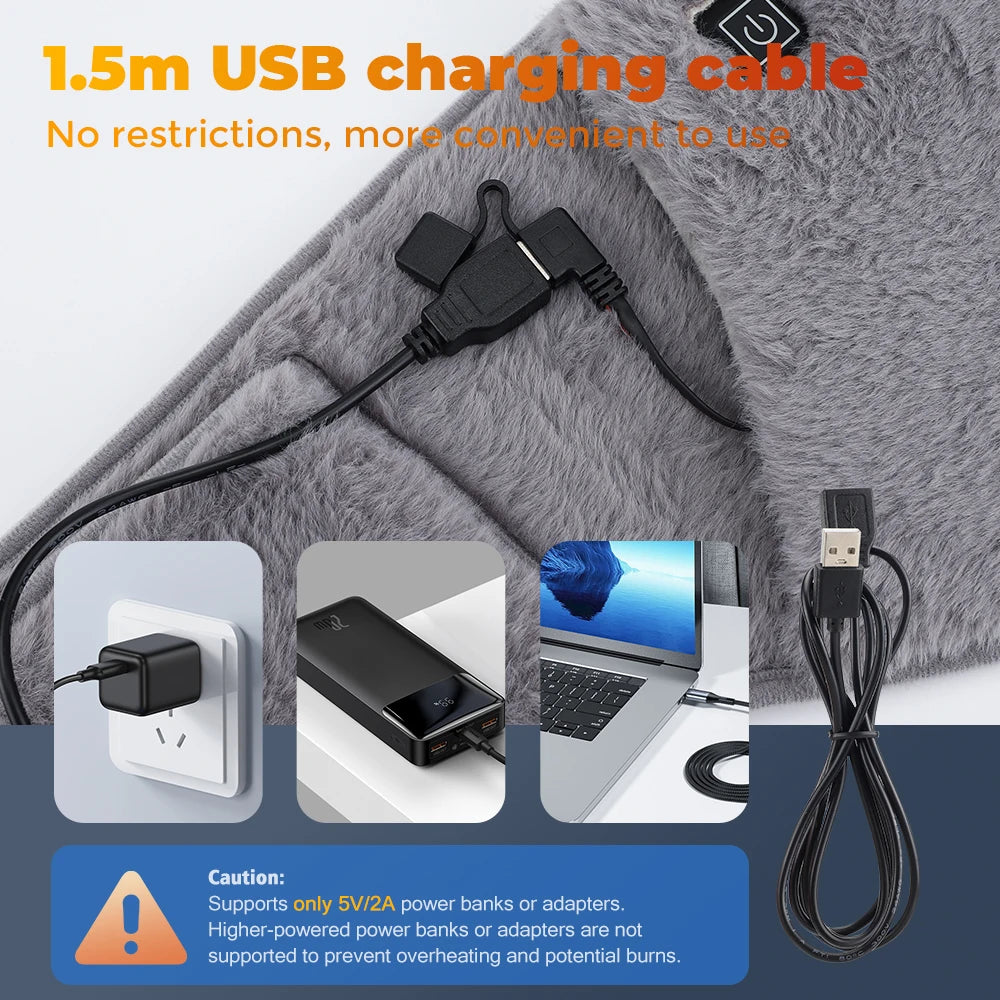 Electric Heating Pad for Body Pain Relief and Winter Warmth