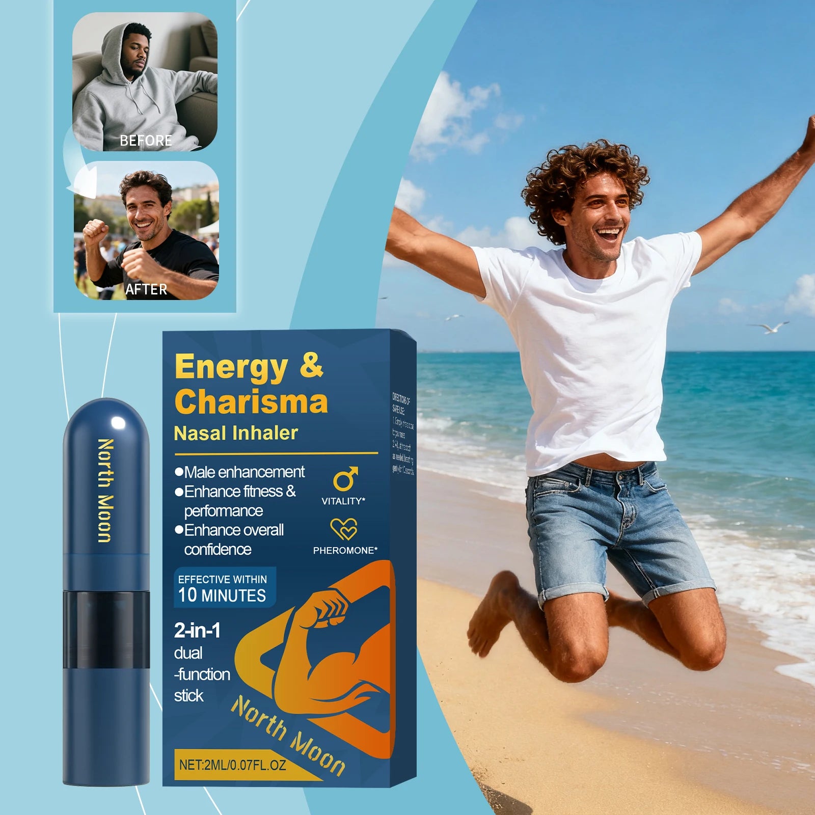Energy and Charisma Men's Nasal Inhaler - 3