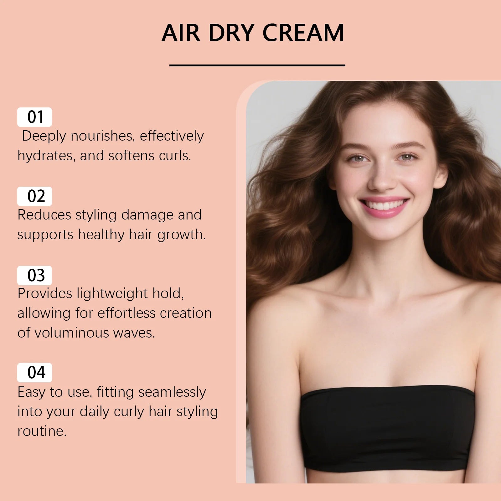 Hydrating Curl Defining Cream with Castor and Coconut Oil - 10