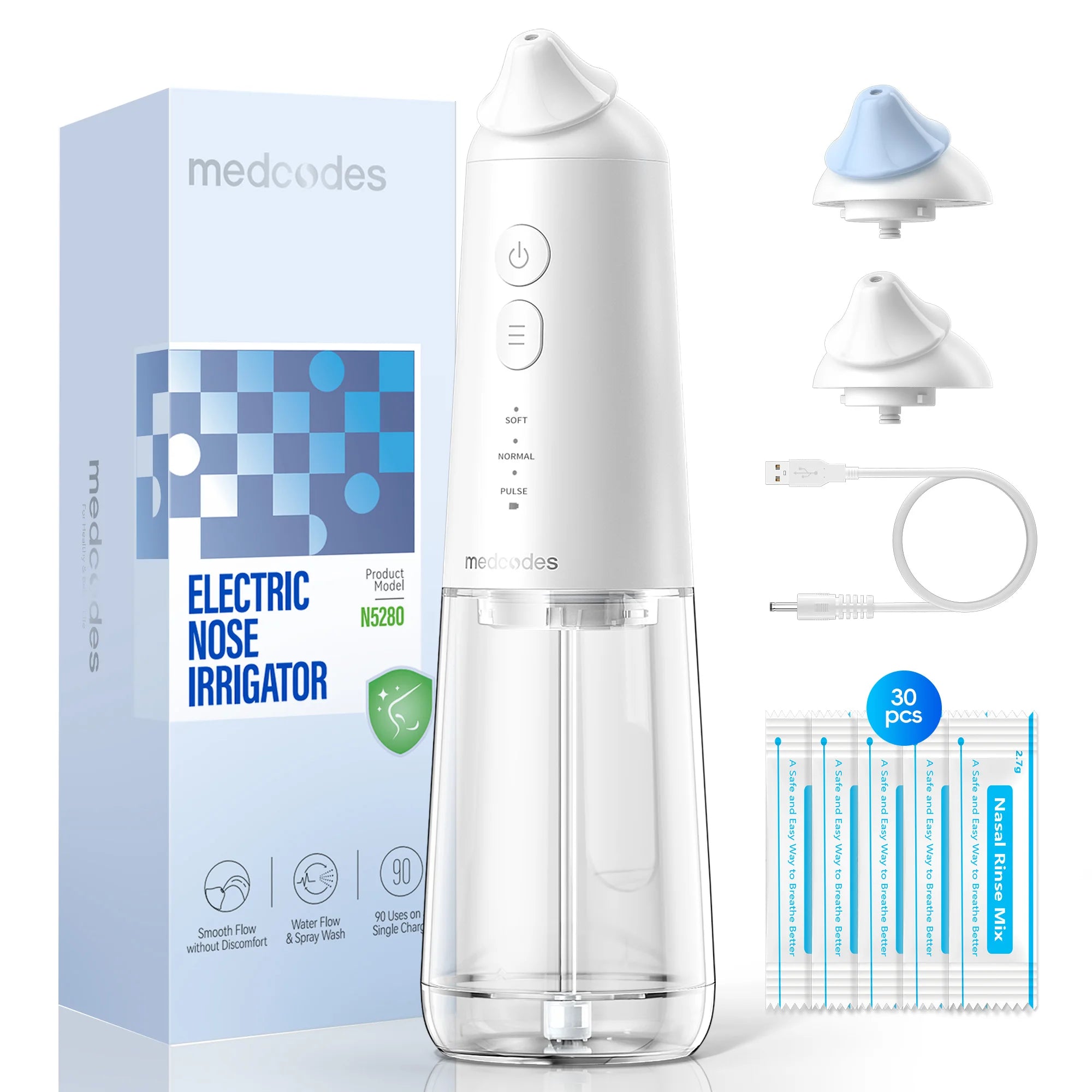 Electric Nasal Irrigation System for Sinus Relief and Allergy Care - 18