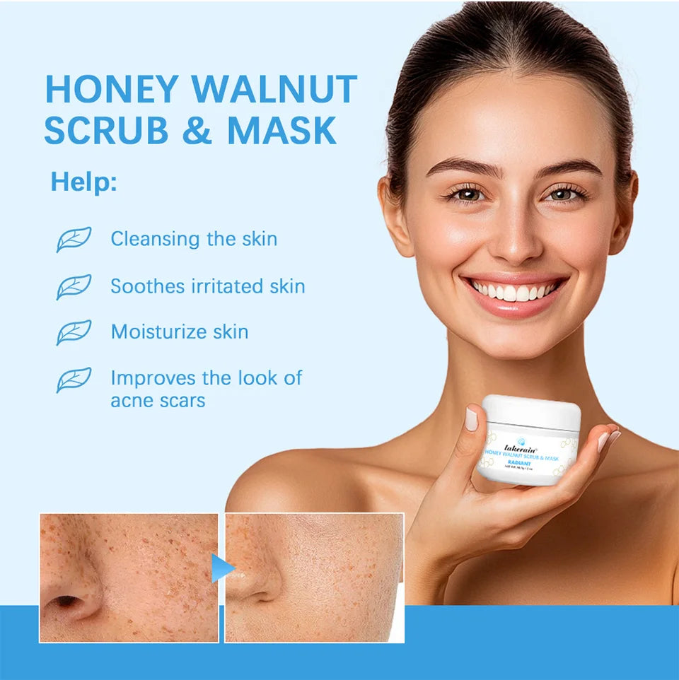 Honey Walnut Exfoliating Facial Scrub and Mask - 8