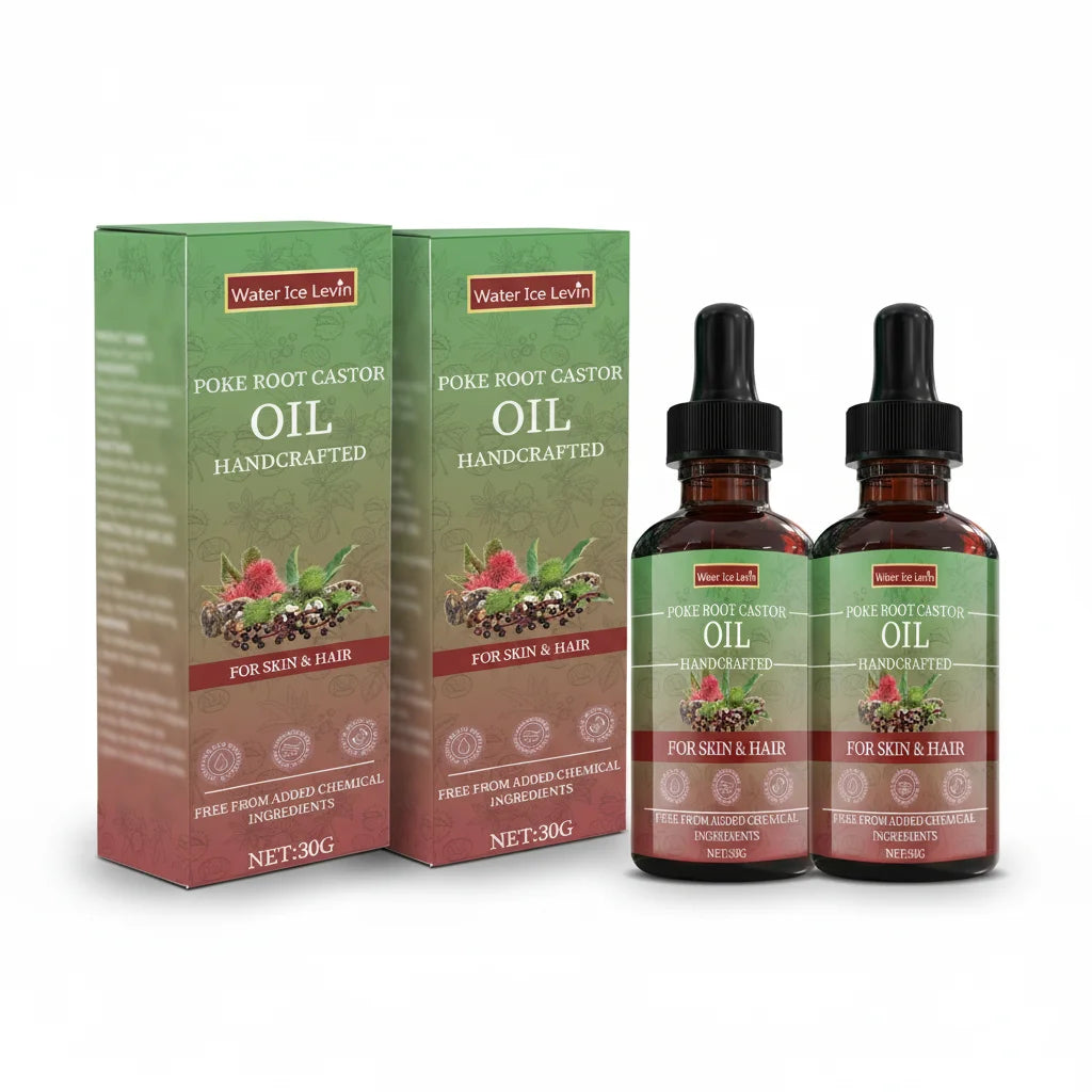 Poke Root Castor Oil Natural Moisturizing Serum for Skin and Hair - 15