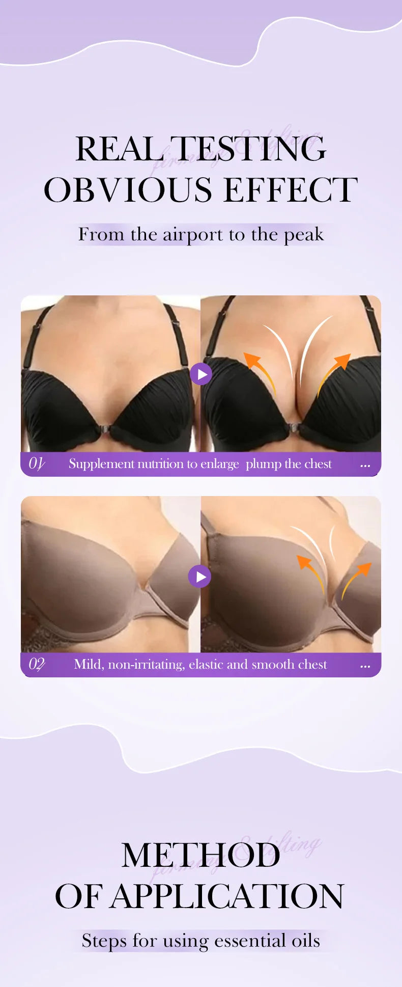 Sadoer Breast Enhancement Care Set Firming Cream and Essential Oil - 24