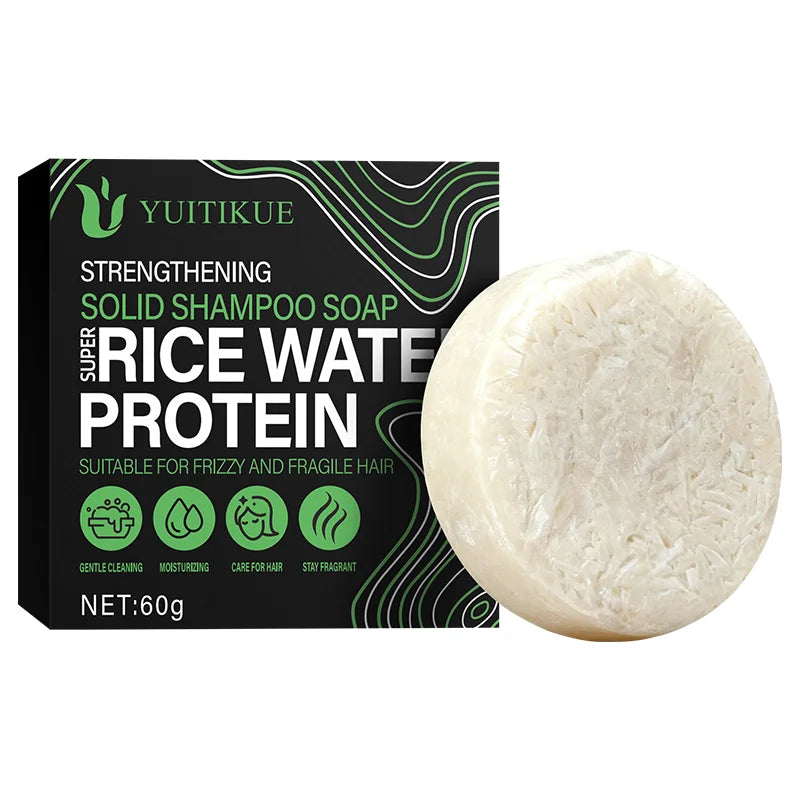 Rice Protein Shampoo Bar for Frizzy and Fragile Hair 60g - 7