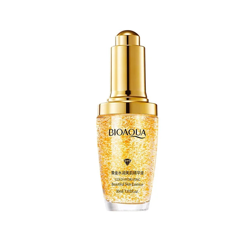 BIOAQUA 24K Gold Face Serum Anti Aging Hyaluronic Acid Skin Moisturizer - 5