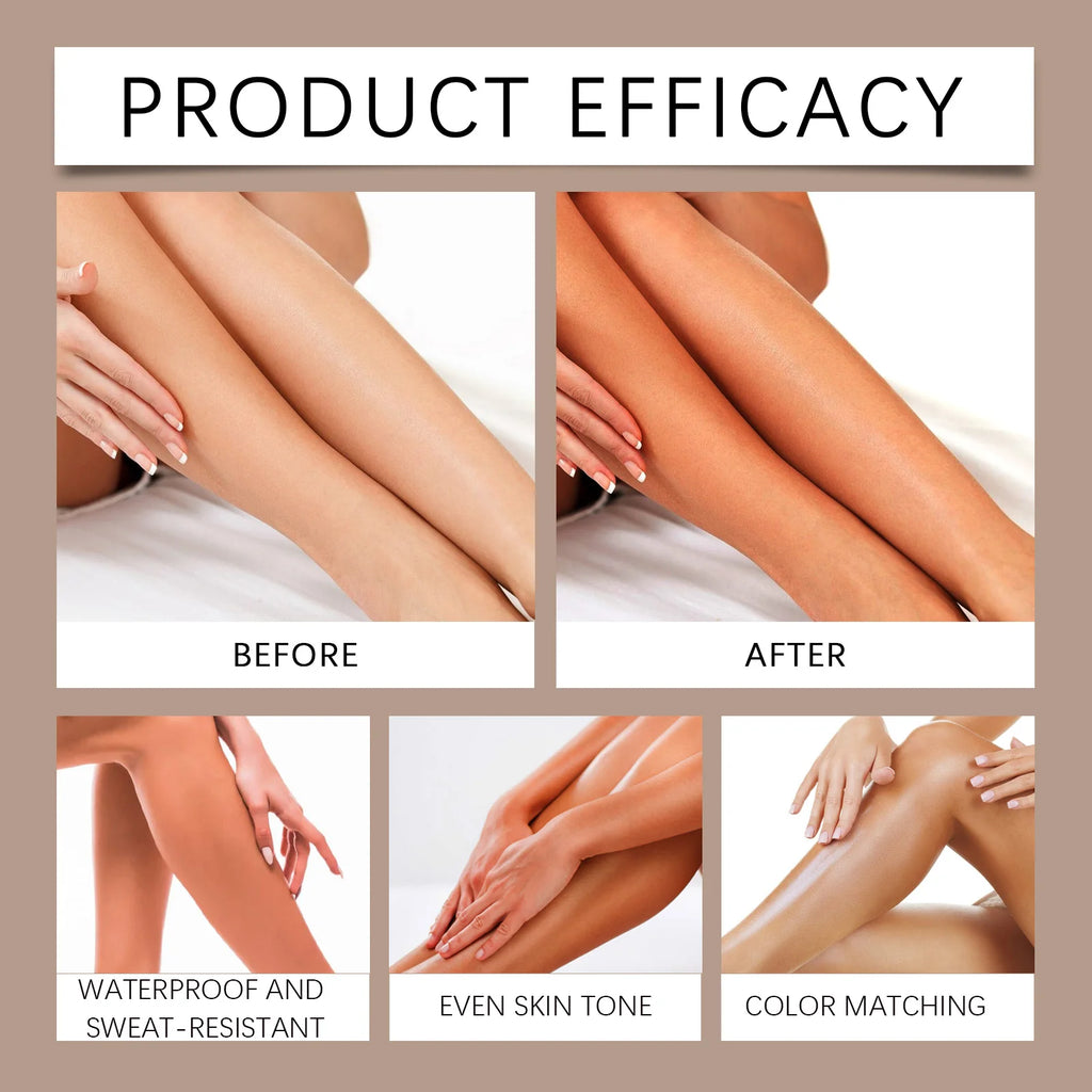 Waterproof Leg Foundation and Self Tanning Concealer Cream
