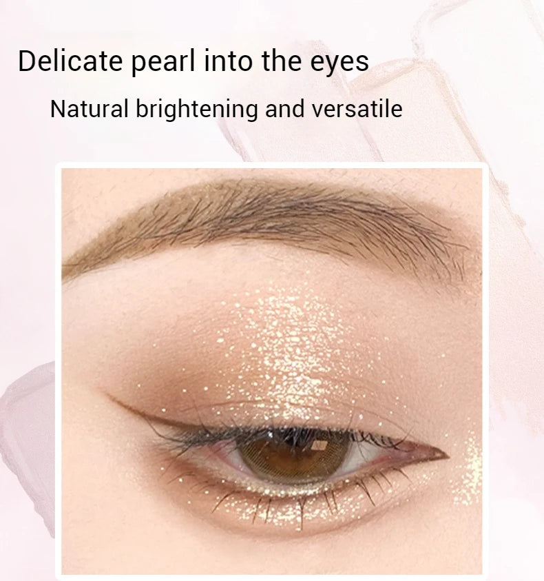 Peiyen 6 Piece Pearlescent Eyeshadow Stick Set Waterproof Shimmer Makeup