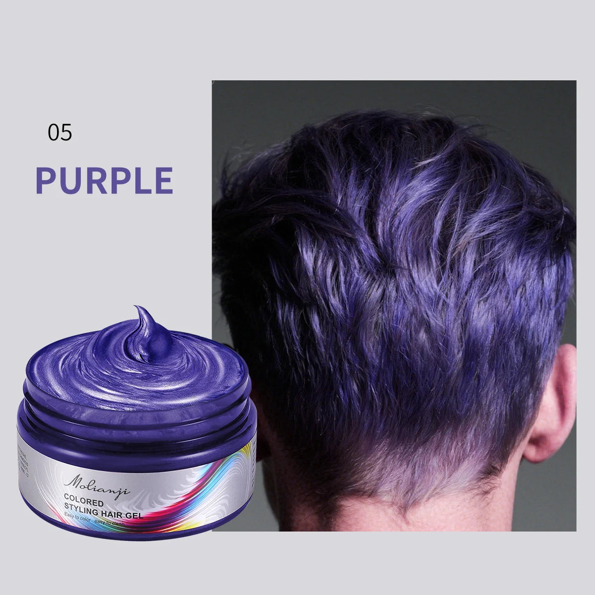 Molianji Disposable Instant Color Hair Styling Gel 100ml