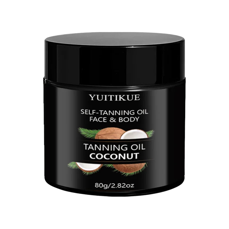 Yuitikue Coconut Self Tanning Oil Face and Body Bronzer Glow