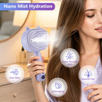 Electric Mist Spray Scalp Massaging Hair Brush