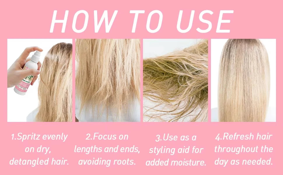 Goiple Braid Styling Set Hair Gel Mousse and Rose Moisturizing Spray