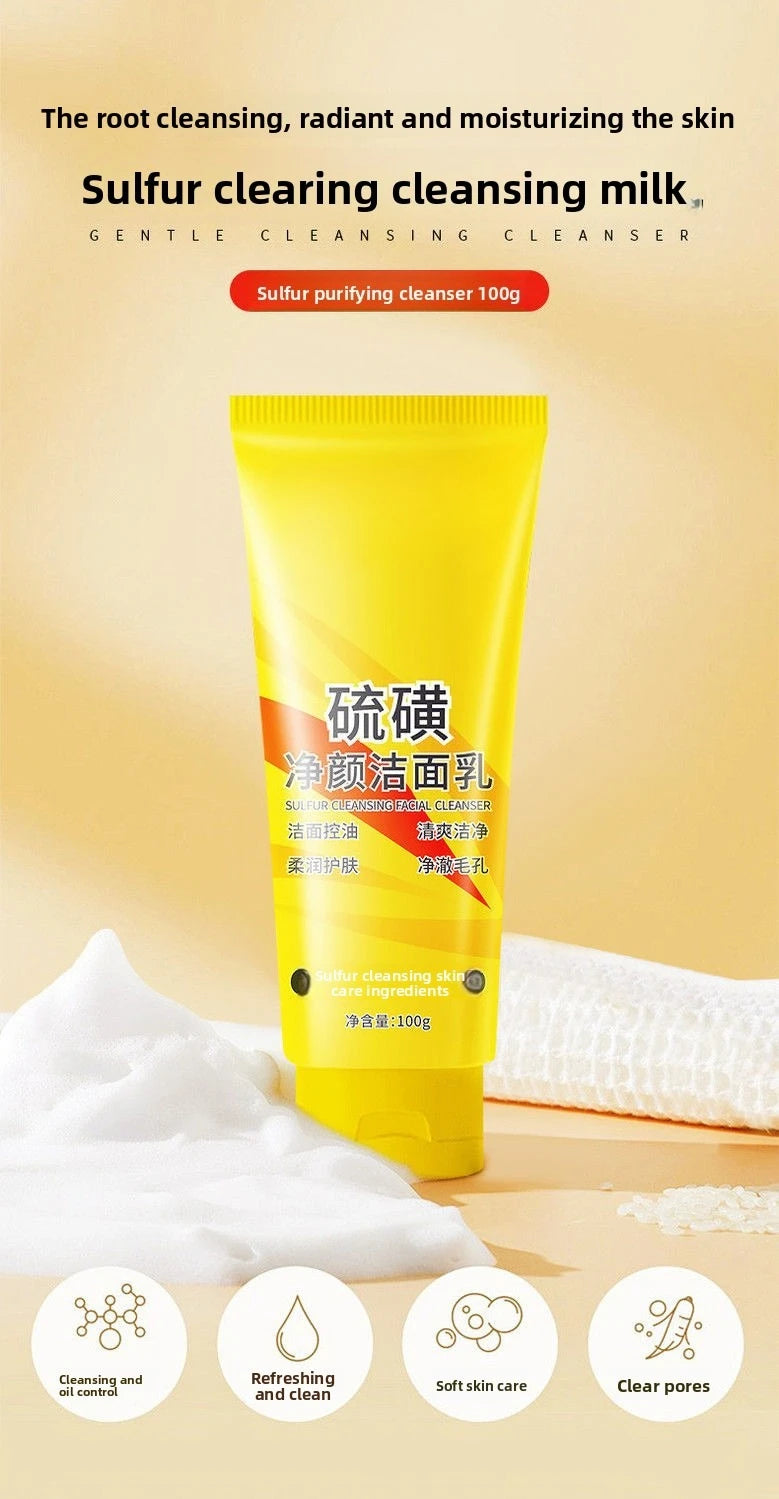 Sulfur Facial Cleanser Acne Control Oil Balancing Face Wash