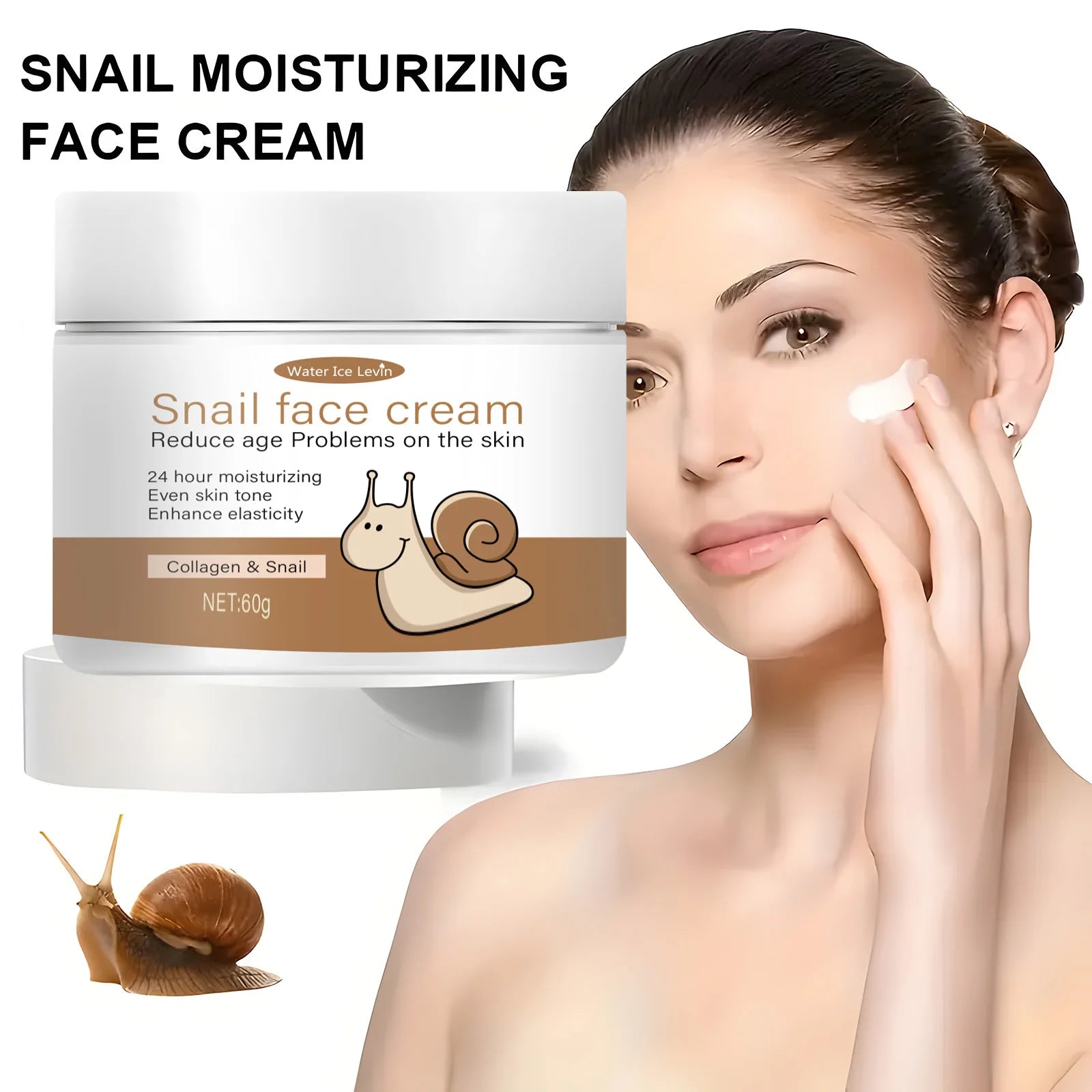 Snail Collagen Face Cream Anti Aging Retinol Moisturizer 60g - 3