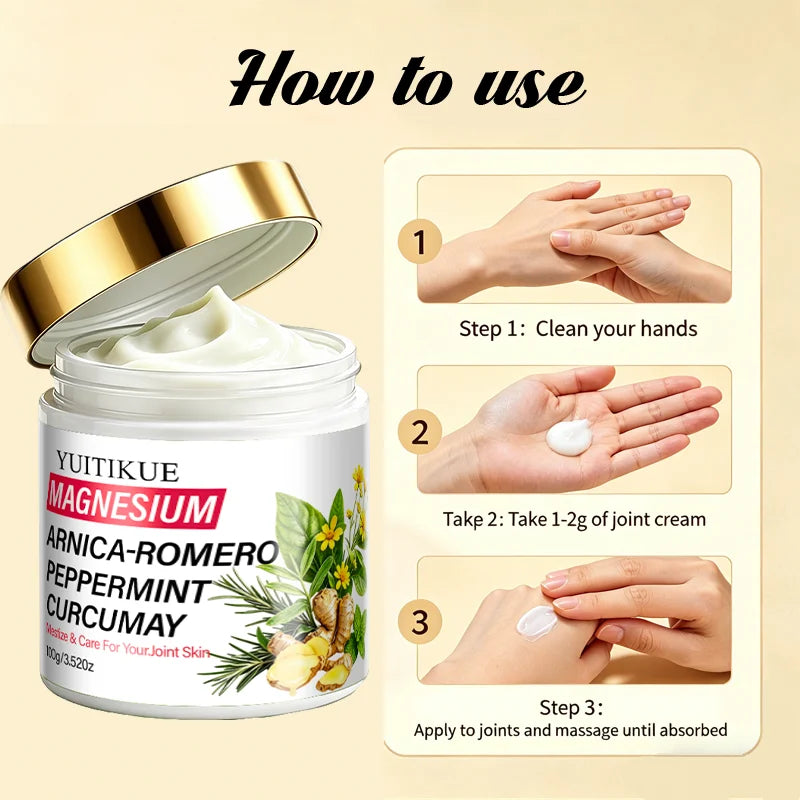 YUITIKUE Natural Magnesium Cream for Joint Support and Skin Moisturizing