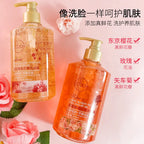 500ml Cherry Blossom Rose Petal Moisturizing Body Wash