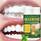Miswak Mint Herbal Tooth Powder Natural Teeth Whitening Cleaner 80g