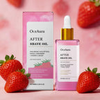 Strawberry Soothing After Shave Oil for Skin Irritation and Redness