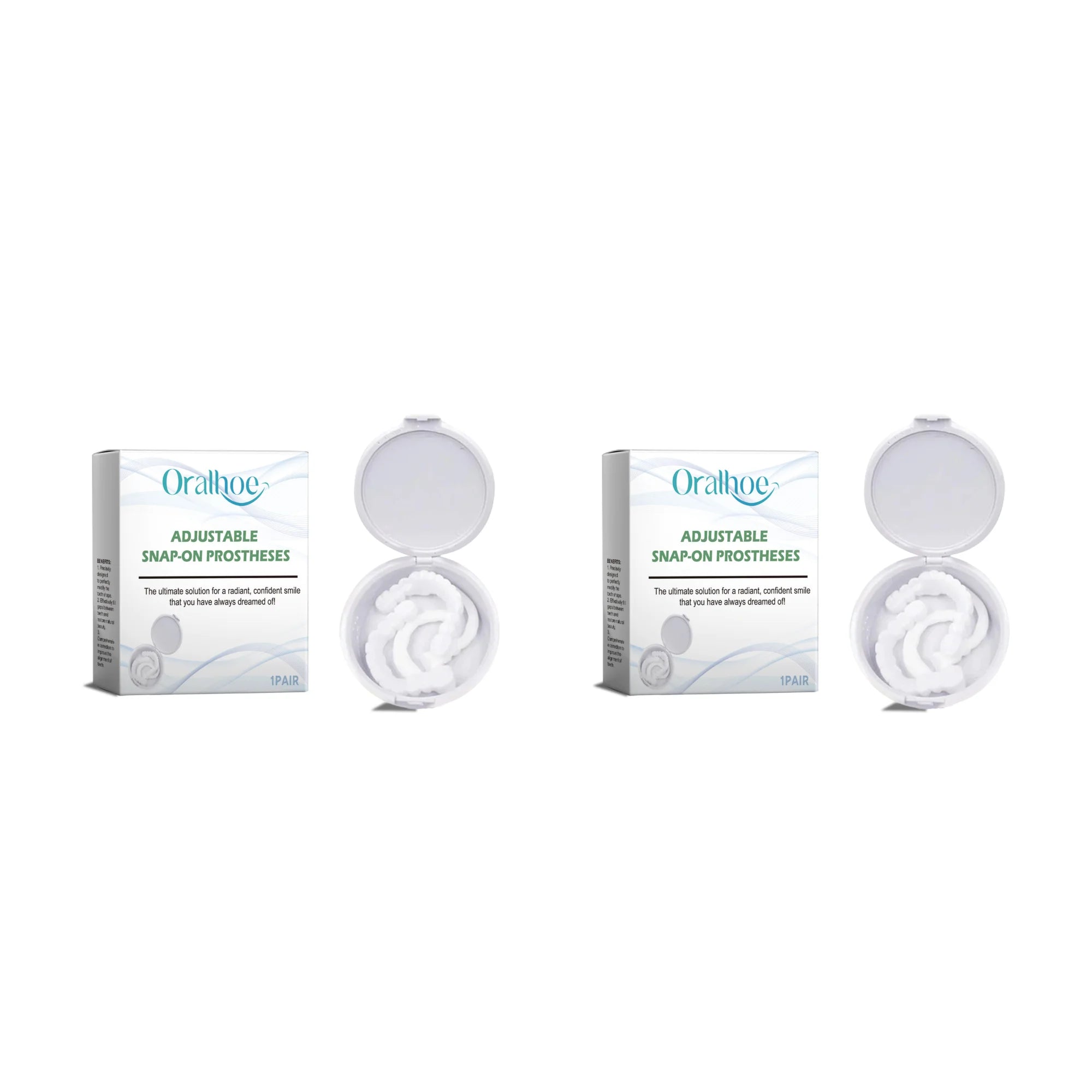 Adjustable Snap-On Smile Veneers for Teeth Gaps and Stains - 15