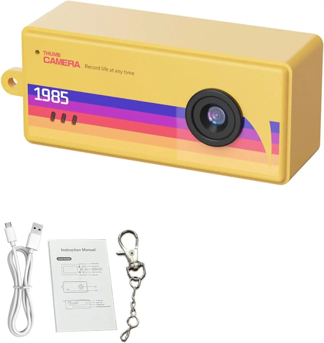 Mini Retro Digital Keychain Camera with LCD Screen