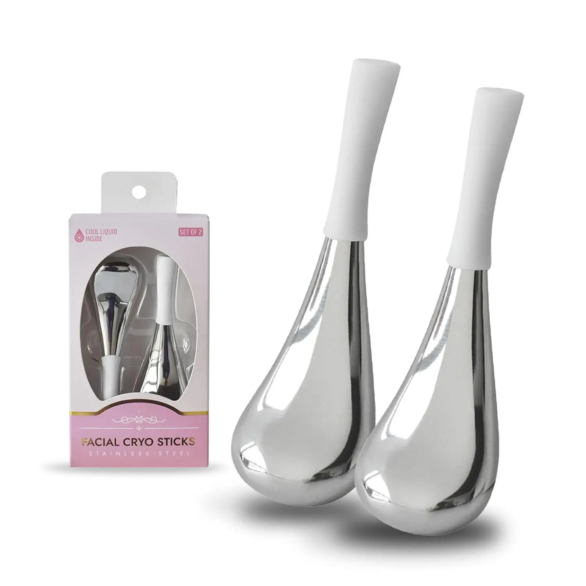 Stainless Steel Facial Cryo Sticks for Puffiness and Skin Cooling