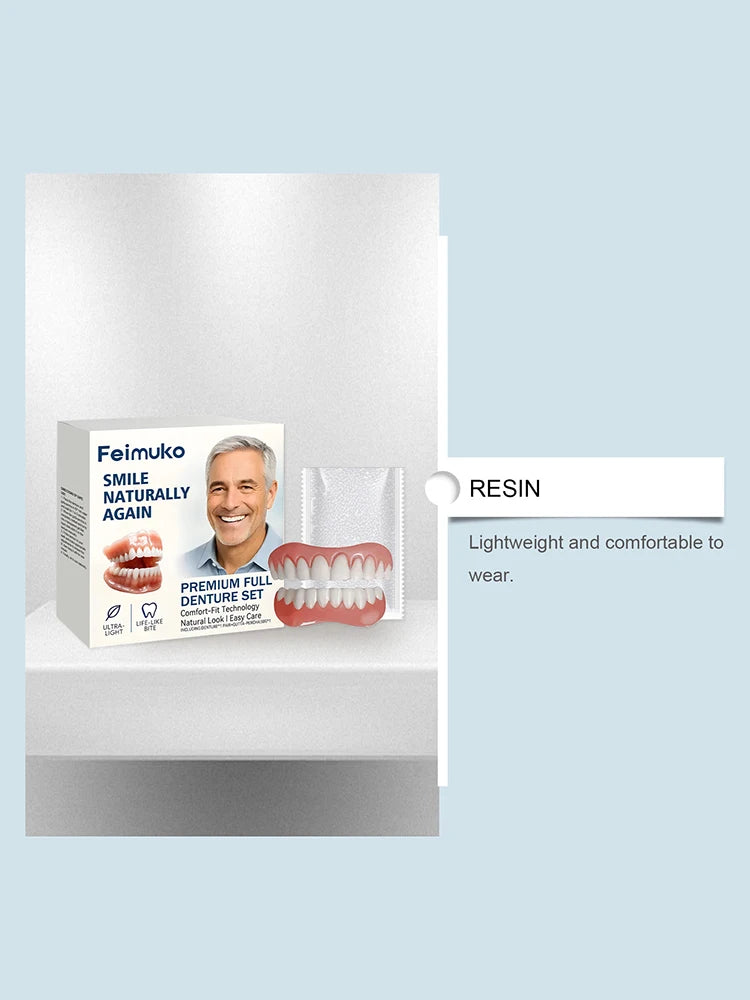 Comfort Fit Natural Look Denture Set for Men and Women - 9