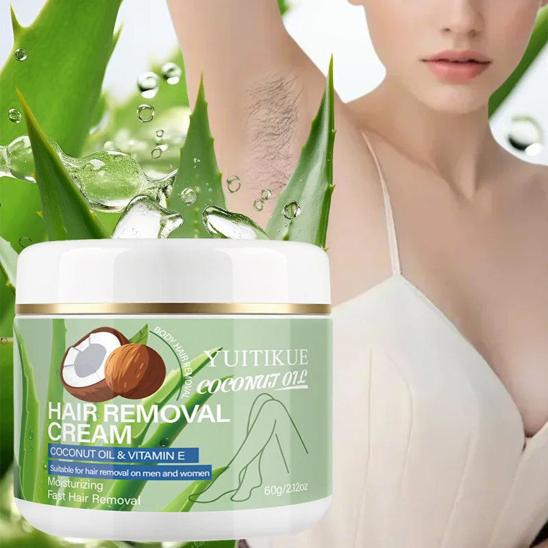 Yuitikue Coconut Oil Hair Removal Cream Moisturizing Body Hair Remover - 1