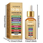 YUITIKUE 10-in-1 Castor Seed Hair Oil Rosemary Biotin Nourishing Serum