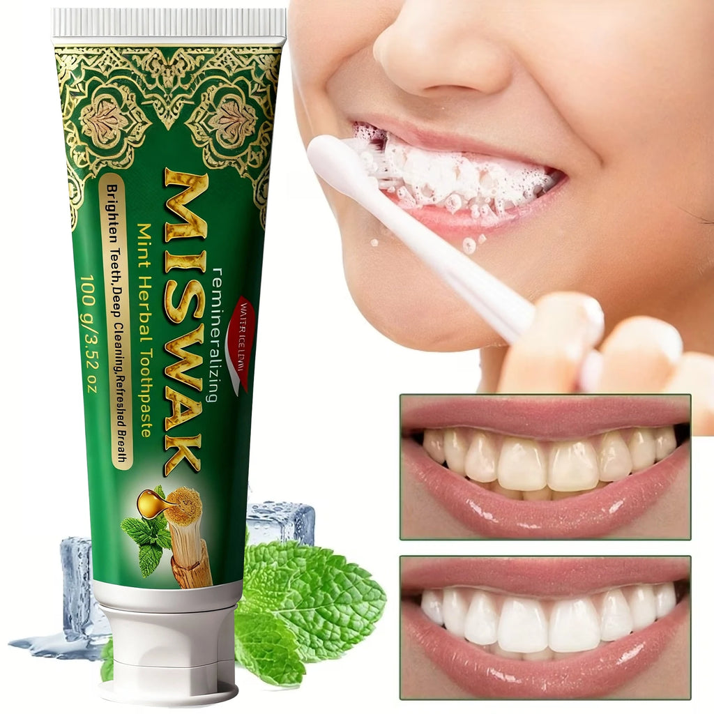 Hydroxyapatite Miswak Toothpaste Enamel Repair and Mint Fresh Breath