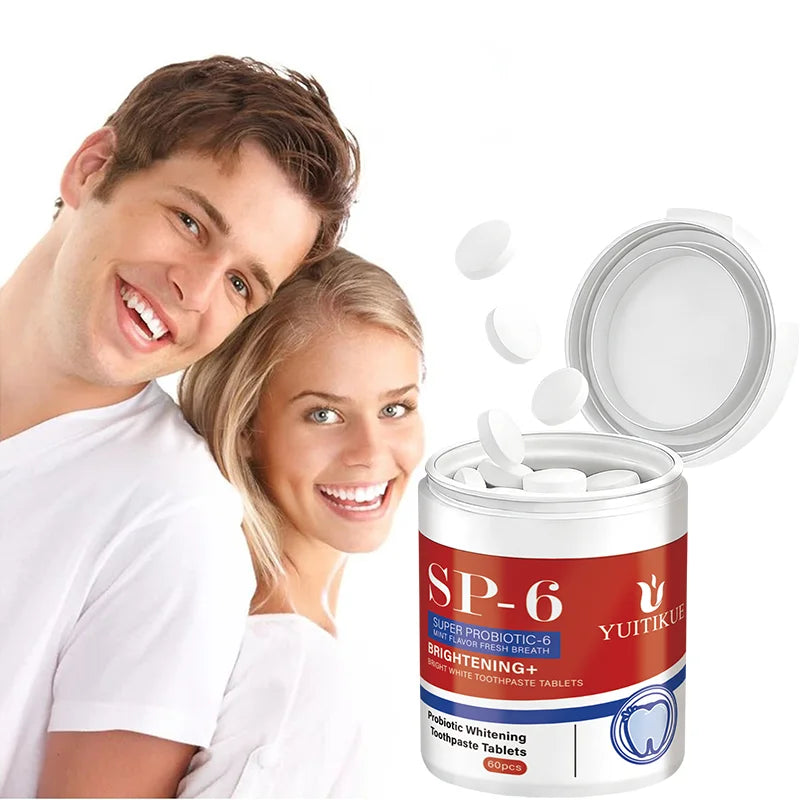 SP-6 Probiotic Toothpaste Tablets Mint Whitening Fresh Breath Care - 2