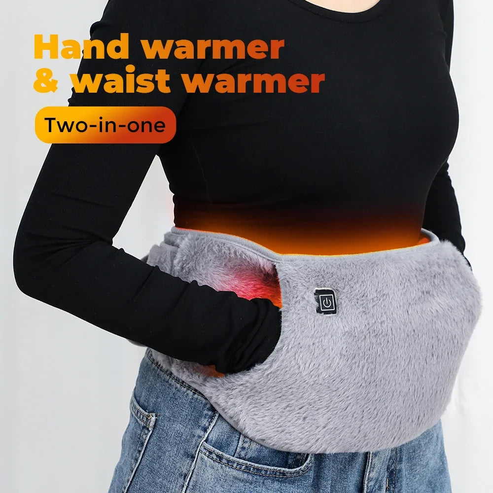 USB Rechargeable Heated Waist Belt and Hand Warmer - 1