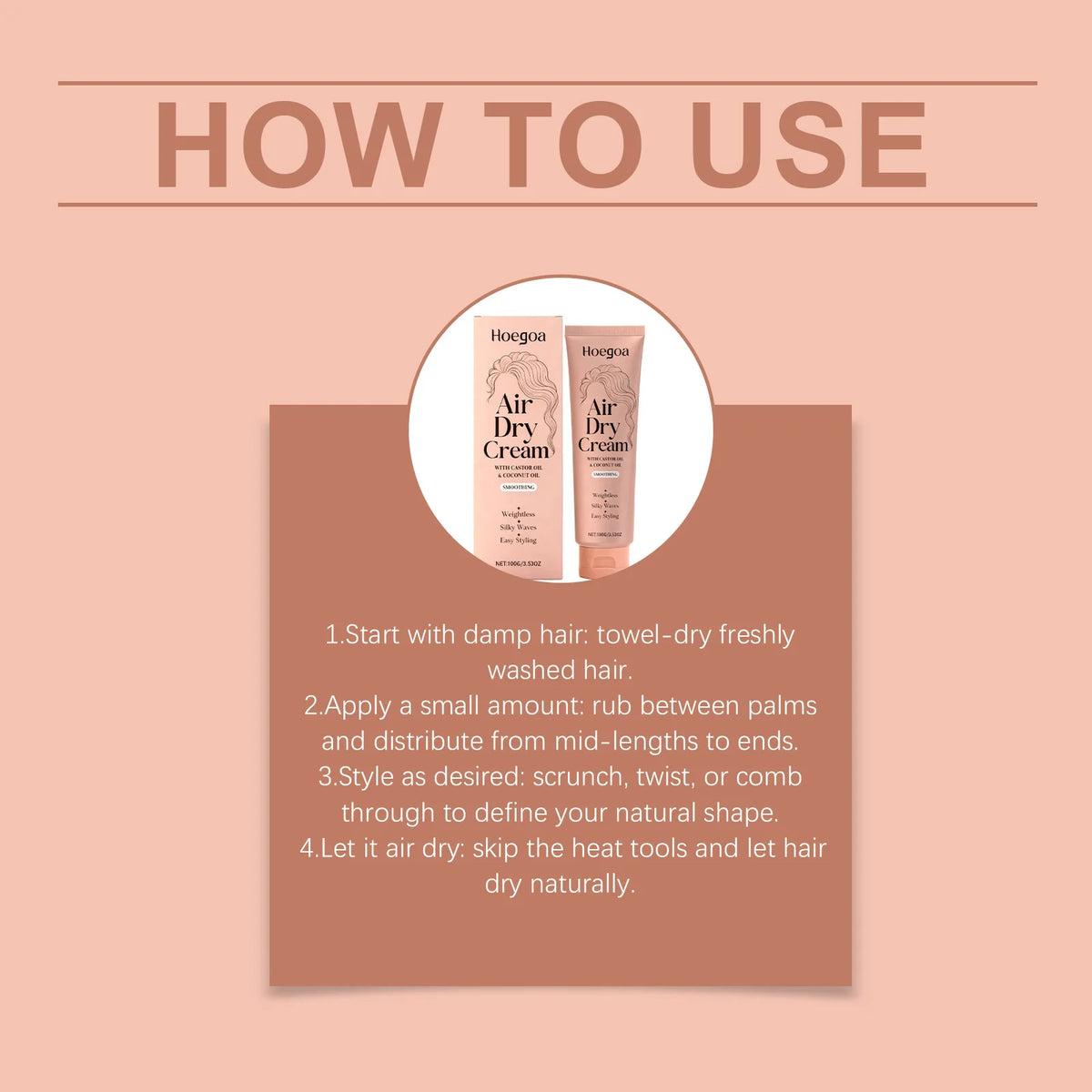 Hydrating Curl Defining Cream with Castor and Coconut Oil