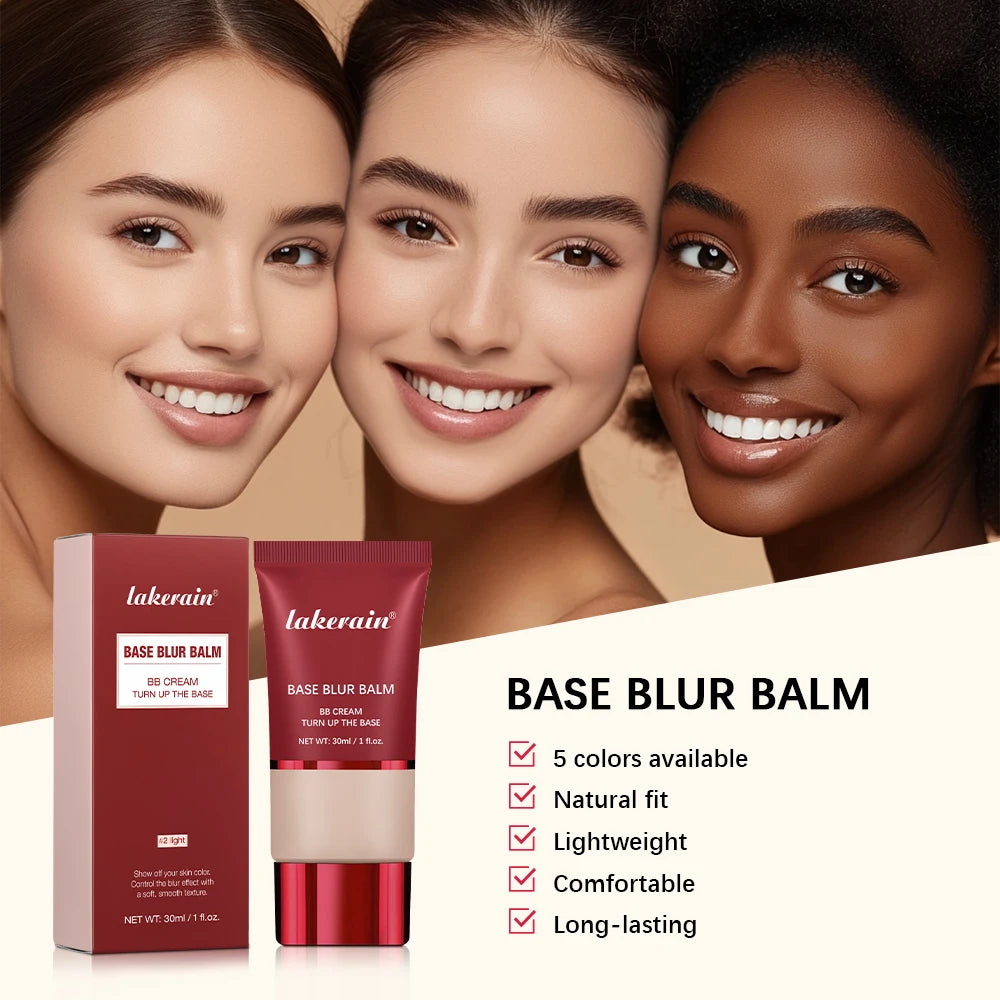 Blur Base Balm with Applicator Brush for Smooth Matte Finish - 4