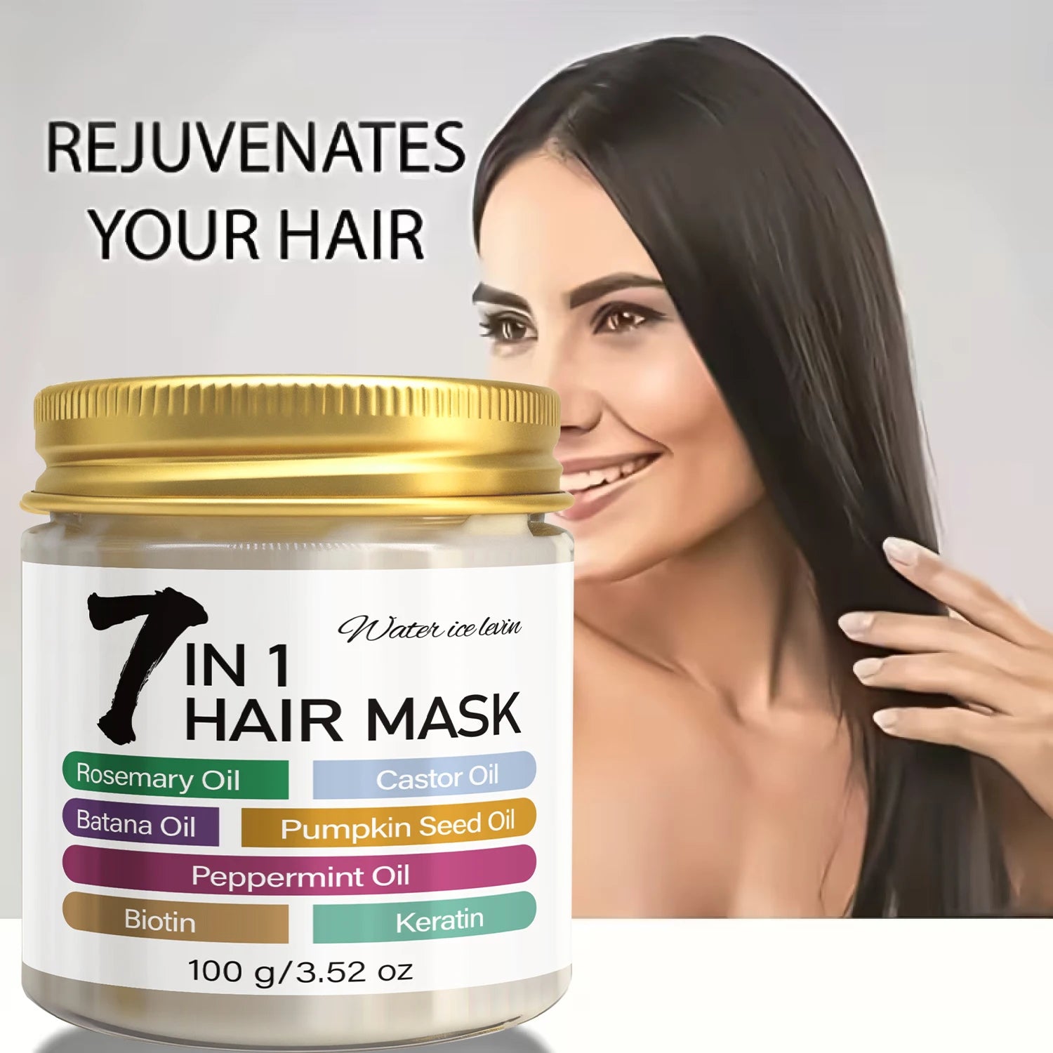 7 in 1 Rosemary Castor and Batana Oil Hair Mask Treatment 100g - 5