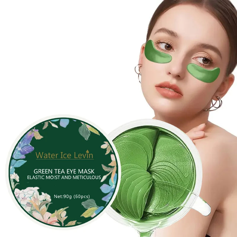 Green Tea Collagen Eye Mask for Dark Circles and Puffiness 60 Pieces
