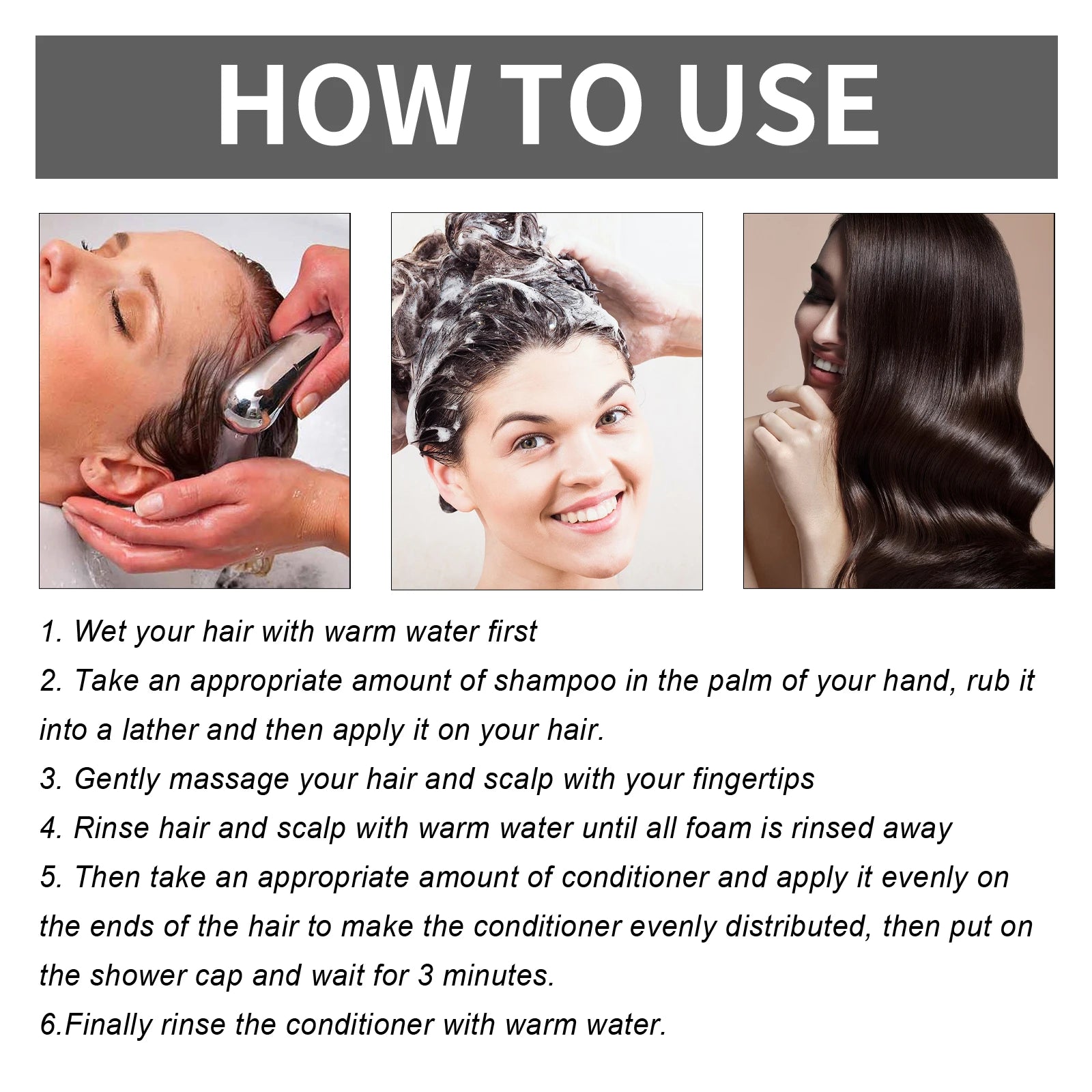 Biotin and Rosemary Onion Extract Hair Shampoo and Conditioner Set - 6