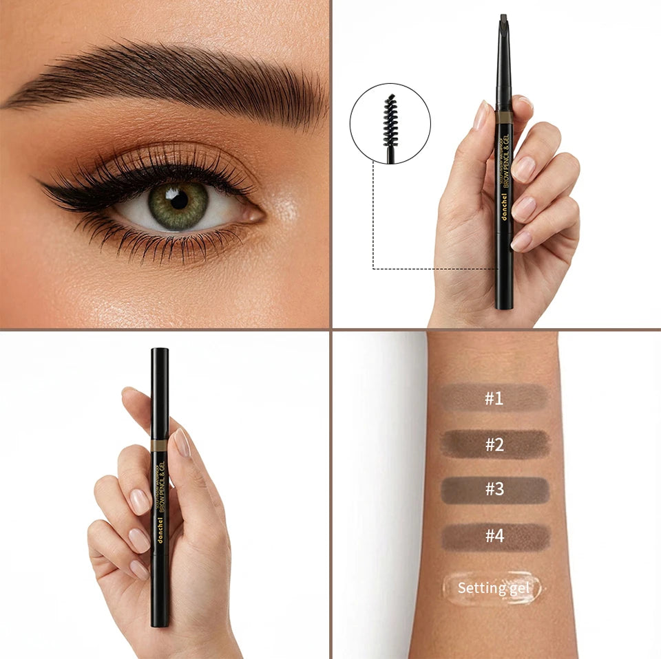 2-in-1 Waterproof Eyebrow Pencil and Sculpting Gel - 17