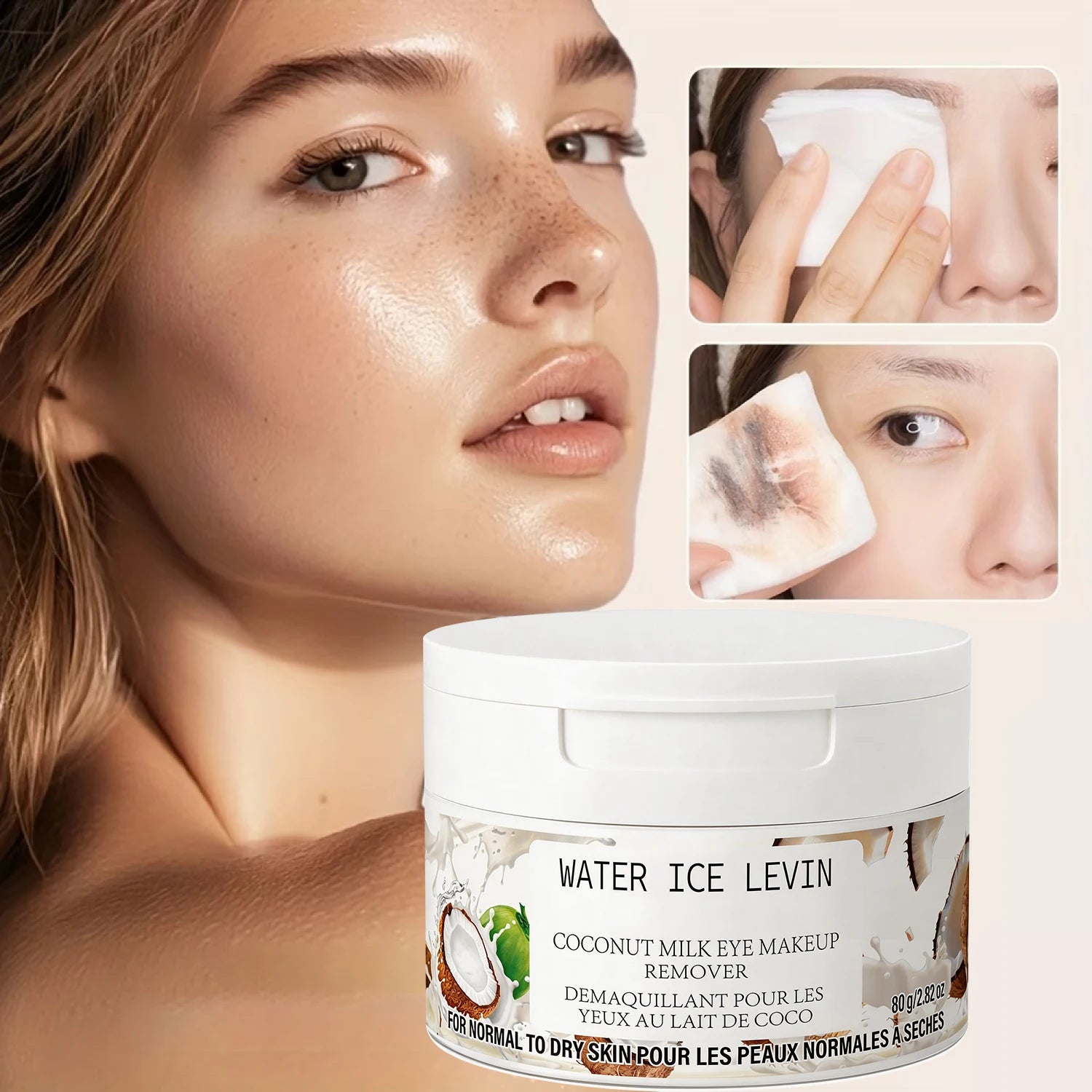 Coconut Milk Eye Makeup Remover Gentle Cleansing Cream for Dry Skin - 7