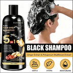 5-in-1 Plant Based Hair Coloring Shampoo Gray Hair Coverage 100ml