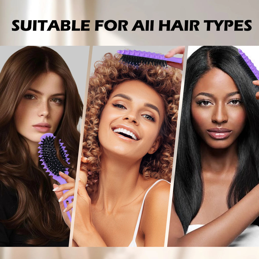 Multifunctional Curly Hair Styling Comb and Scalp Massage Brush