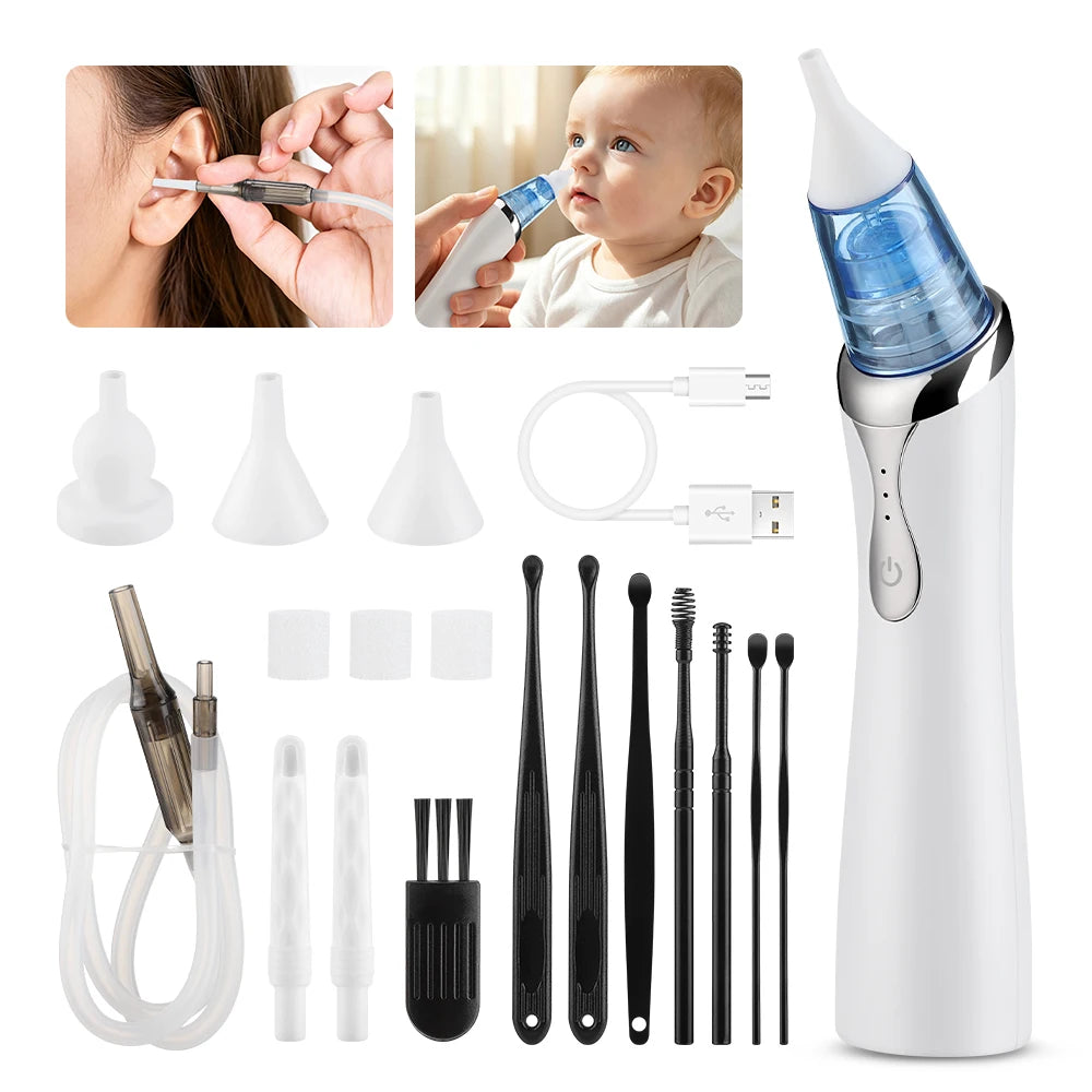 Electric Baby Nasal Aspirator and Ear Wax Removal Kit