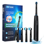 Rechargeable Rotating Electric Toothbrush with 4 Replacement Heads